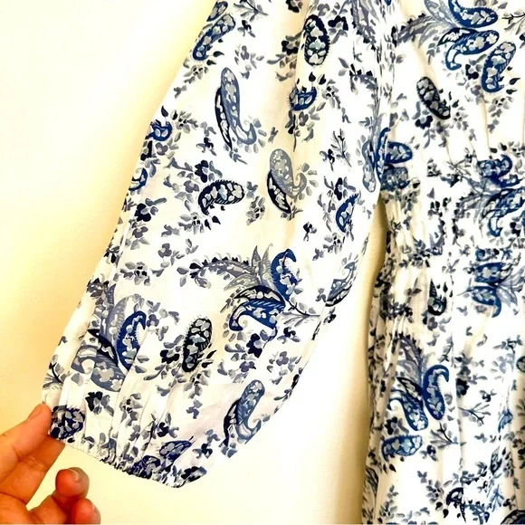 Lucky Brand Blue and White Floral Dress Size XS - Picture 2 of 16